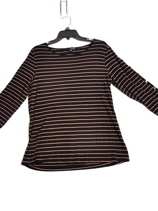 Spense Tops - Spense Women's Long Sleeve Top Open Sleeve Size XL Black & Tan